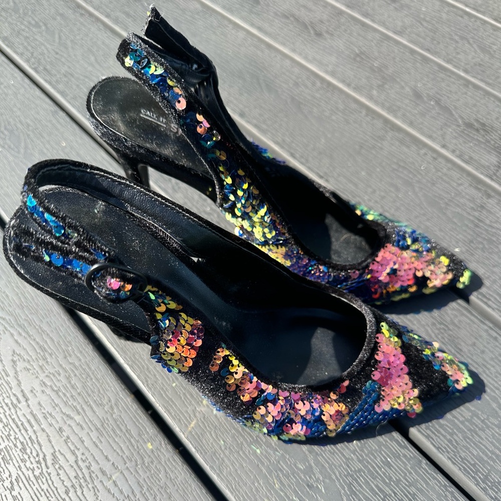 Like new - special event sling back pumps